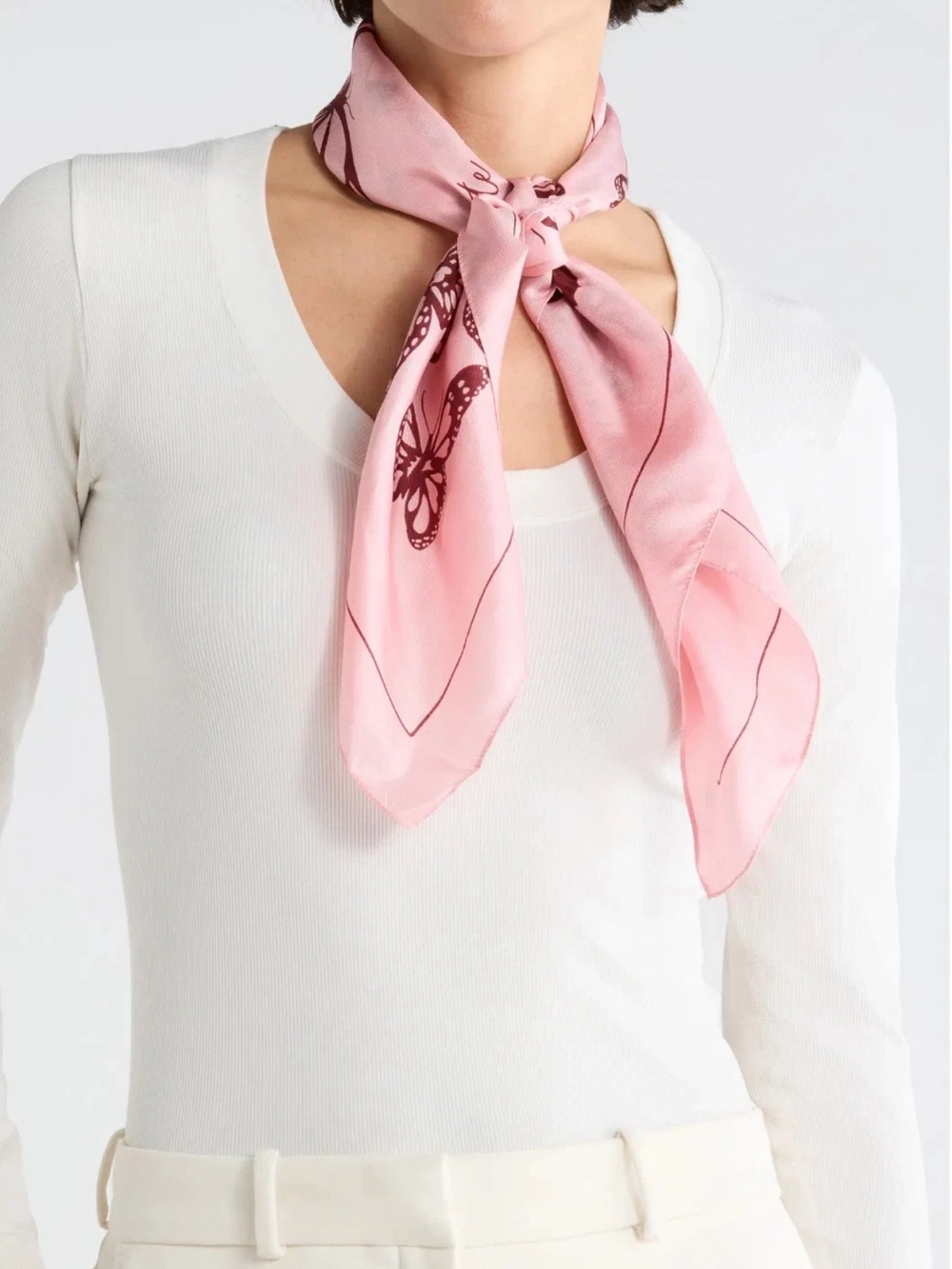 NWT Kate Spade New York Spring Flight Butterfly Silk Scarf